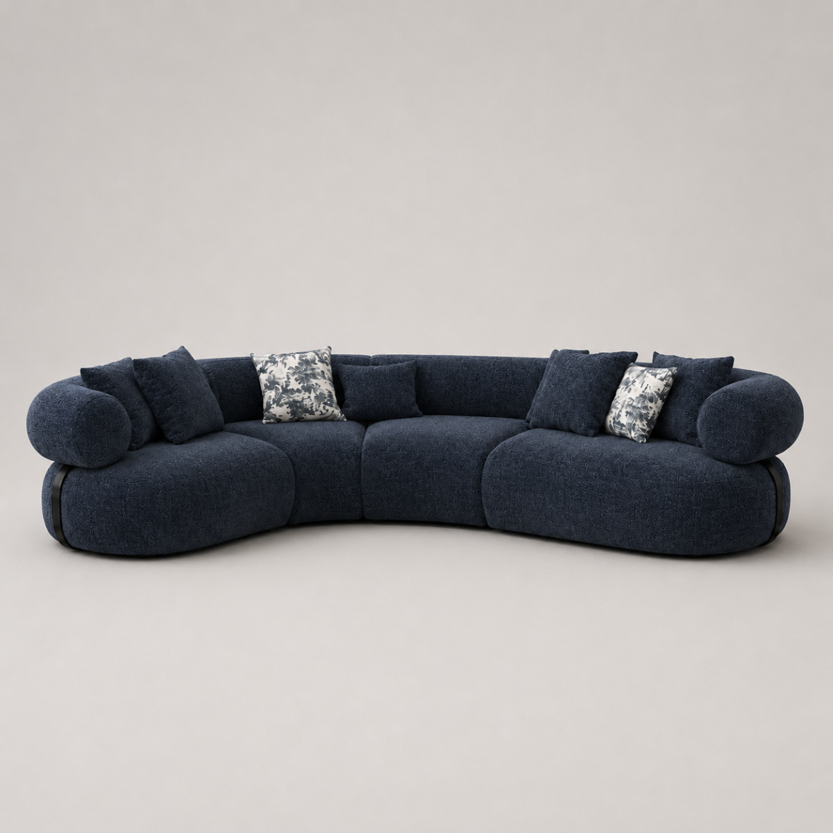 Canape Angle Gauche Hera Coloris Bleu Marine
